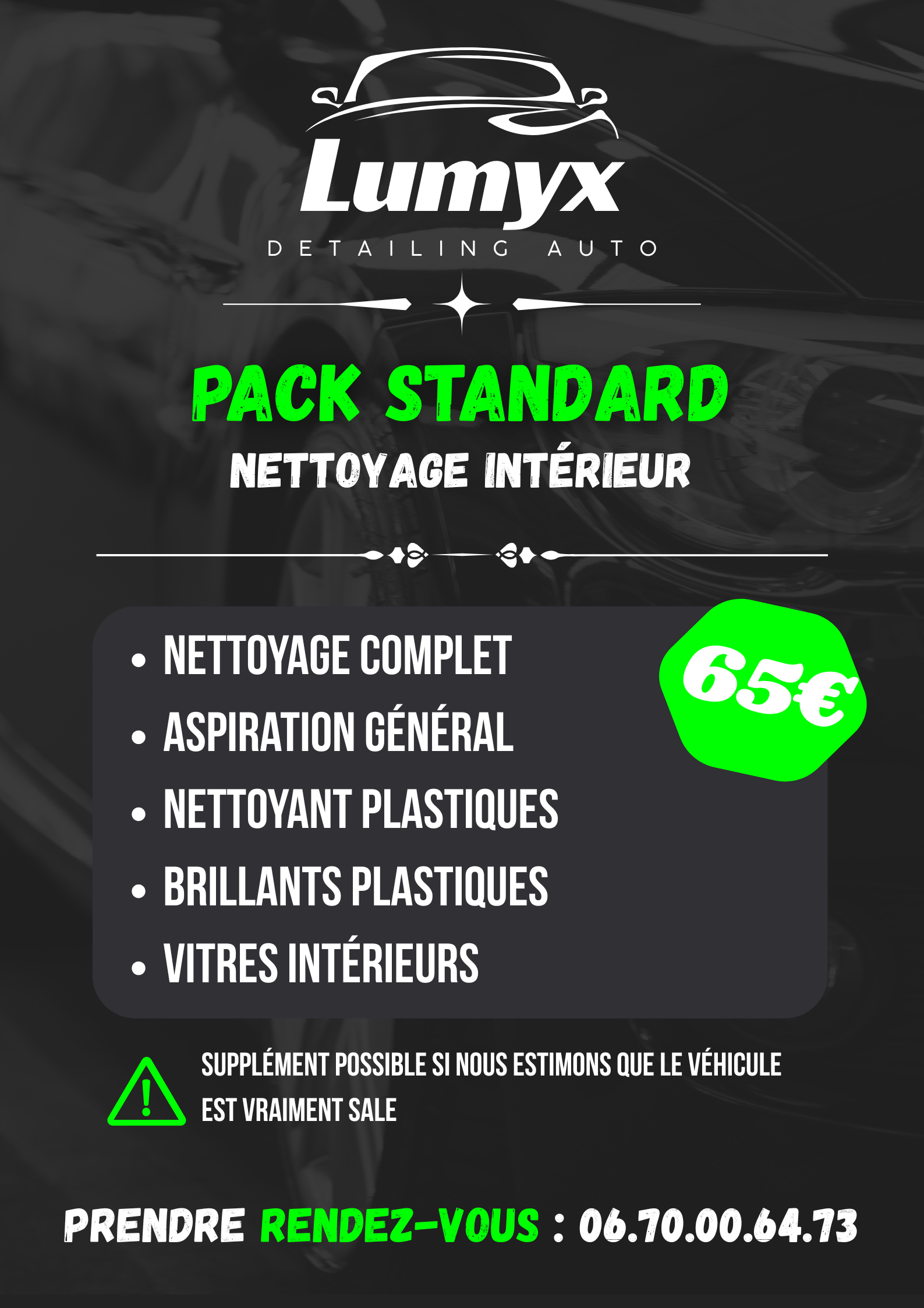 Nettoyage intérieur